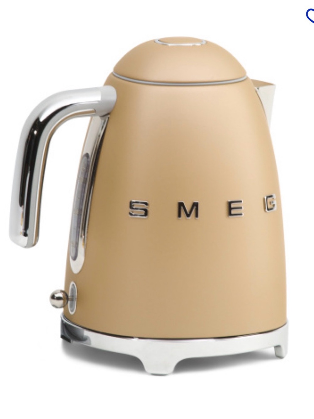 Smeg 50s Retro Electric Tea Kettle Champagne Matte 1.7 L
